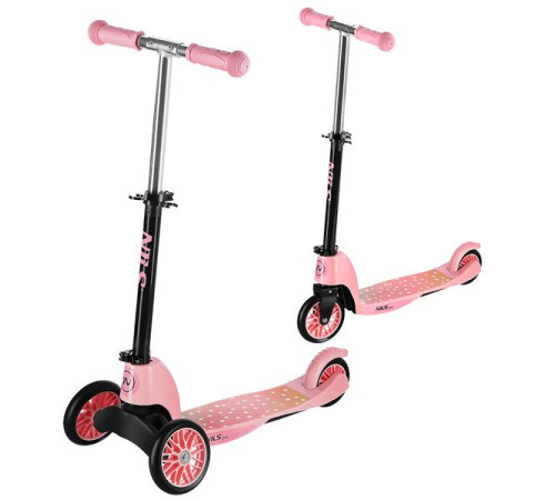 Самокат 2в1 NILS FUN HLB202, рожевий