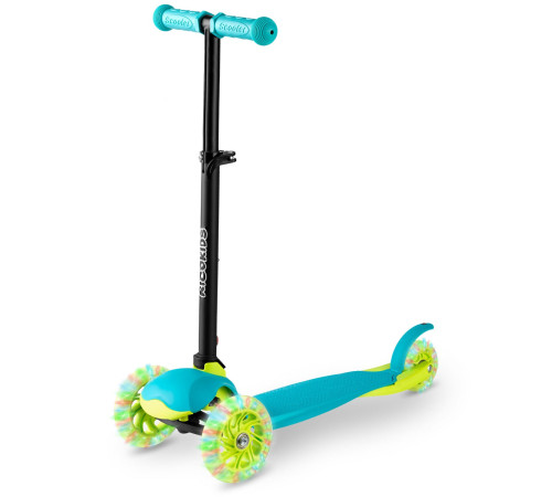 Самокат дитячий триколісний Ricokids Loco бірюзовий Самокат дитячий триколісний Ricokids Loco бірюзовий