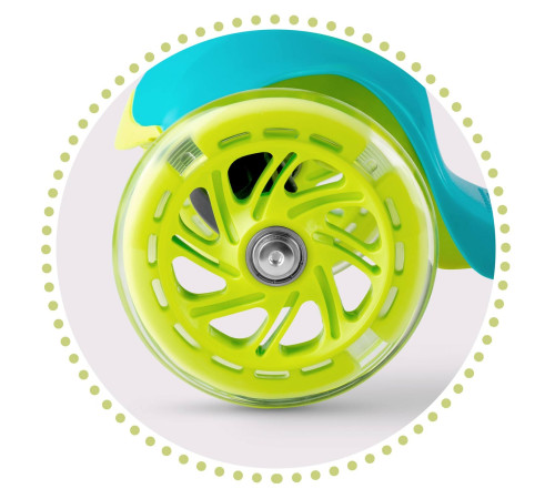 Самокат дитячий триколісний Ricokids Loco бірюзовий Самокат дитячий триколісний Ricokids Loco бірюзовий