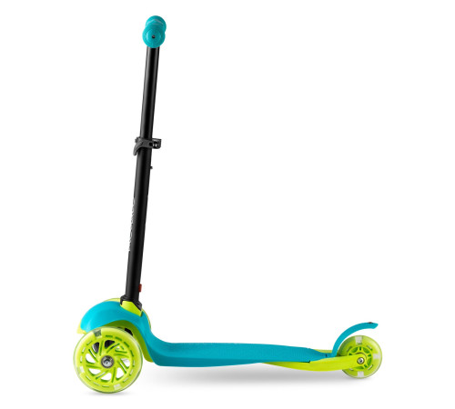 Дитячий самокат триколісний Ricokids Loco бірюзовий