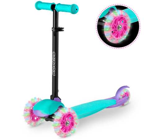 Самокат дитячий триколісний Ricokids Piko бірюзовий