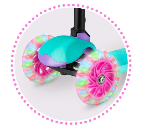Самокат дитячий триколісний Ricokids Piko бірюзовий