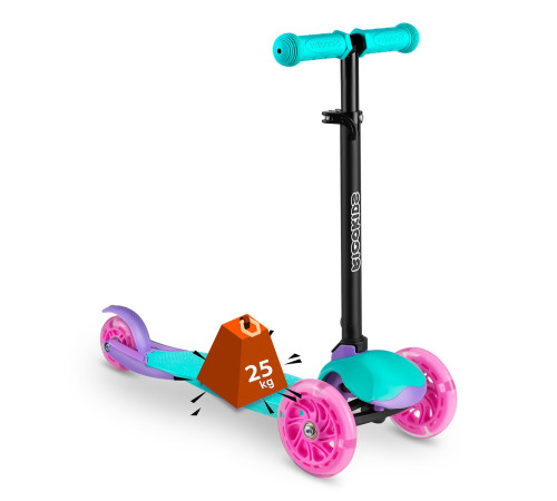 Самокат дитячий триколісний Ricokids Piko бірюзовий