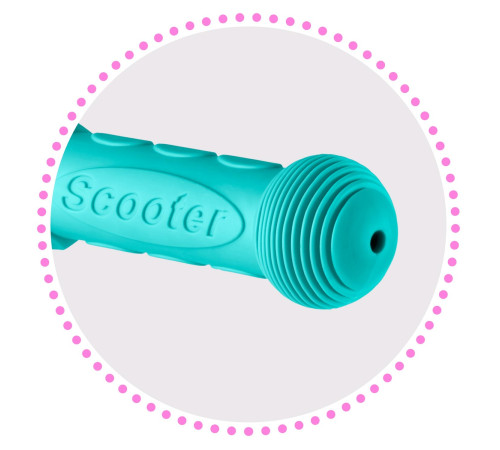 Дитячий самокат триколісний Ricokids Loco бірюзово-рожевий