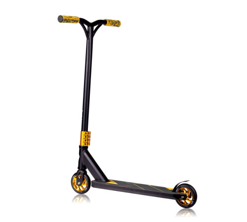 Дитячий самокат Lionelo WHIZZ BLACK CARBON YELLOW