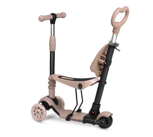 Самокат дитячий триколісний Ricokids Todi бежевий
