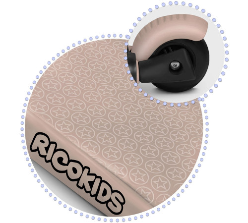 Самокат дитячий триколісний Ricokids Todi бежевий