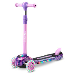 Дитячий самокат триколісний Ricokids Piko рожево-фіолетовий