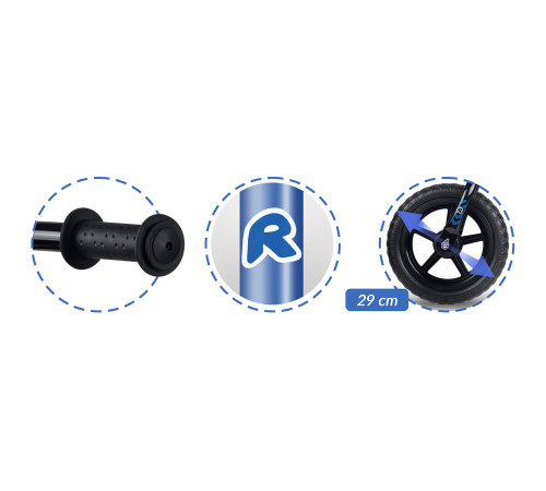 Біговел Ricokids RK-607 12" синій