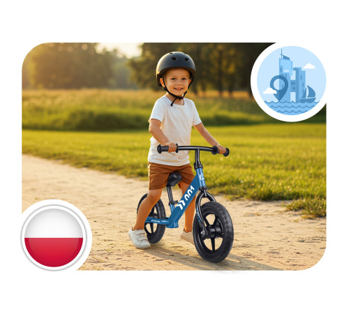 Біговел Ricokids RK-607 12" синій