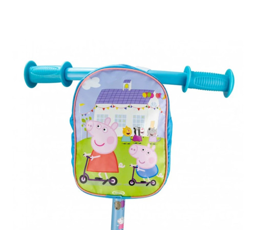 Дитячий самокат триколісний D'Arpèje Свинка Пеппа блакитний