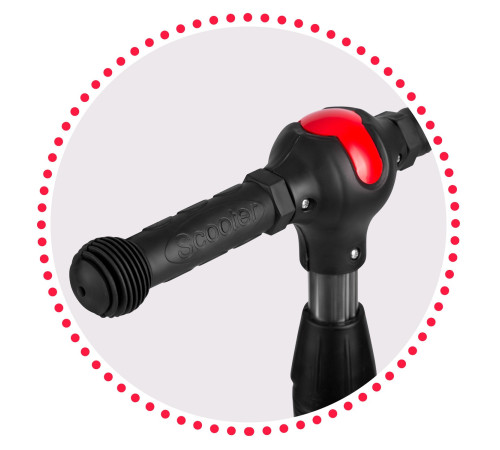 Дитячий самокат триколісний Ricokids Piko чорний