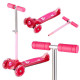 Дитячий самокат триколісний NILS FUN HLB001 рожевий