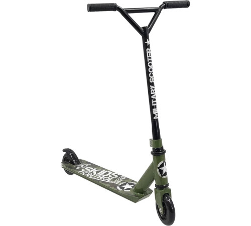 Дитячий самокат фрістайл Skids Control Military зелений
