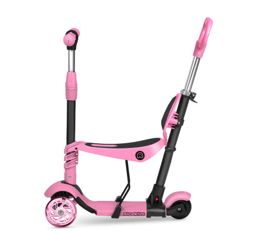 Дитячий самокат триколісний Ricokids Todi рожевий