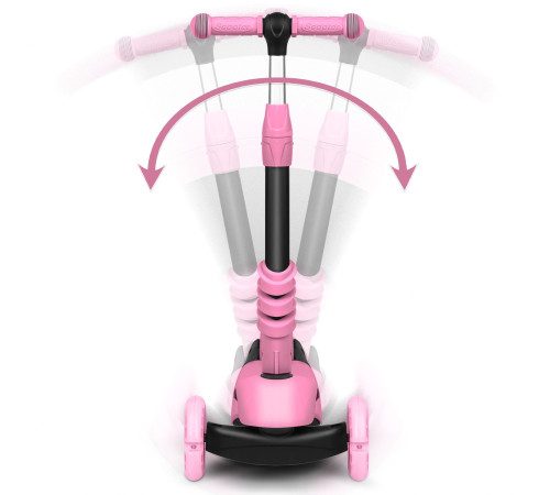 Дитячий самокат триколісний Ricokids Todi рожевий