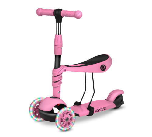 Дитячий самокат триколісний Ricokids Todi рожевий