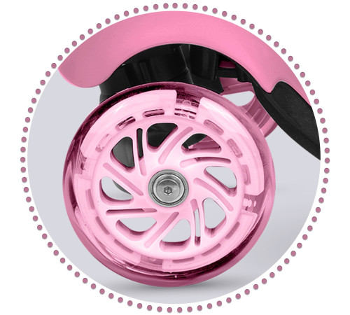 Дитячий самокат триколісний Ricokids Todi рожевий