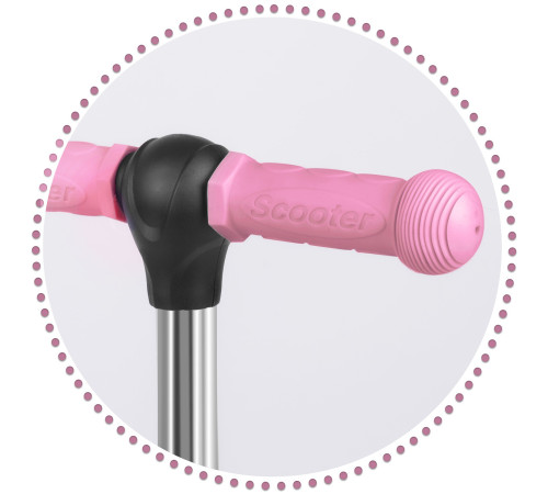 Дитячий самокат триколісний Ricokids Todi рожевий