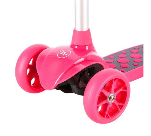 Дитячий самокат триколісний NILS FUN HLB02 рожевий