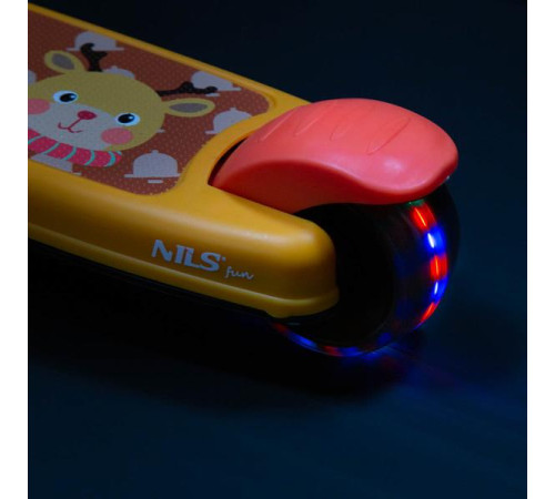 Самокат NILS FUN HLB02 (олень) Самокат NILS FUN HLB02 (олень)
