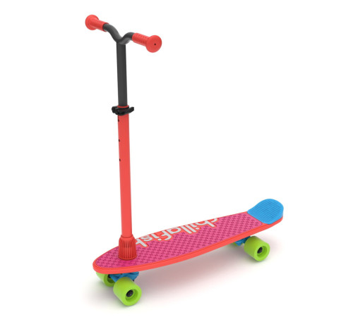 Дитячий самокат-скейтборд Chillafish Skatieskootie 2в1 червоний