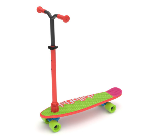 Дитячий самокат-скейтборд Chillafish Skatieskootie 2в1 червоний