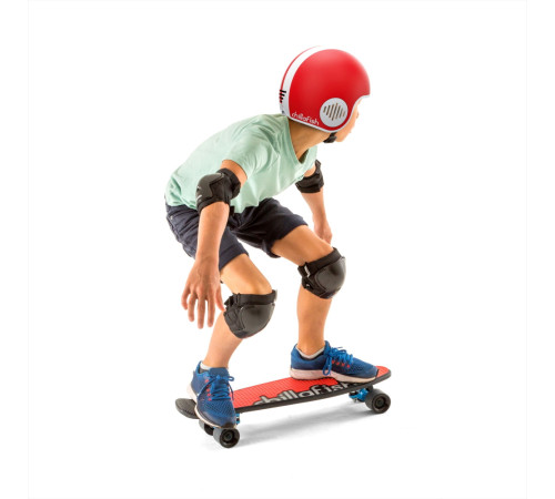 Дитячий самокат-скейтборд Chillafish Skatieskootie 2в1 червоний