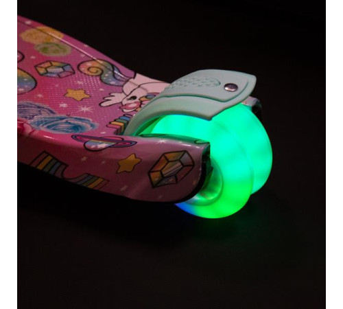 Дитячий самокат триколісний NILS FUN HLB15A м'ятний