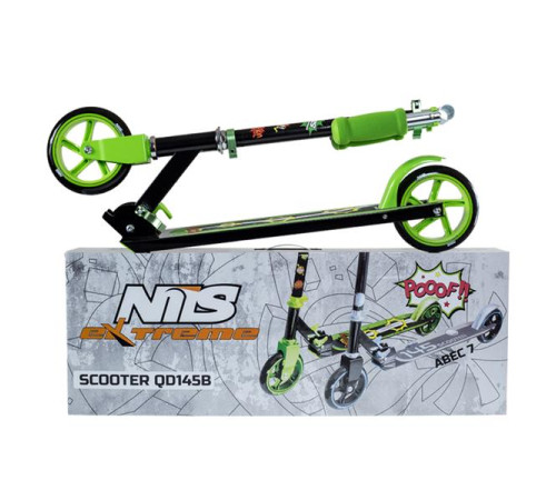 Самокат NILS EXTREME QD145 чорно-зелений Самокат NILS EXTREME QD145 чорно-зелений