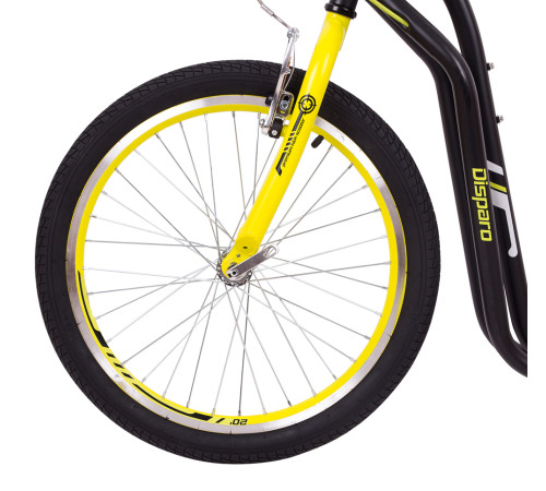 Самокат inSPORTline Disparo V-Brake жовто-чорний