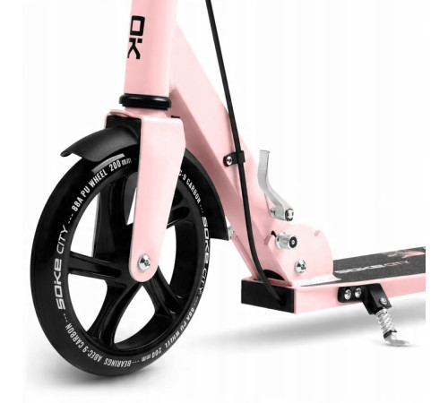 Самокат Soke City 1591 чорно-рожевий