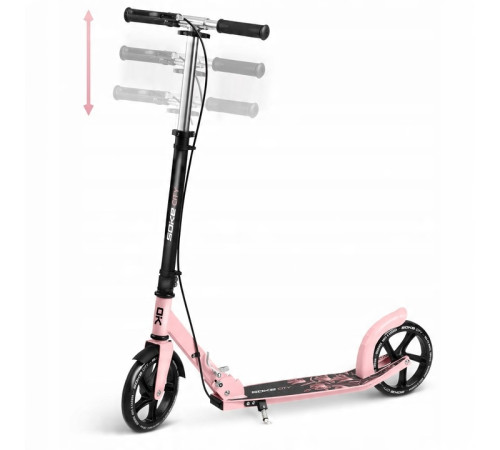 Самокат Soke City 1591 чорно-рожевий