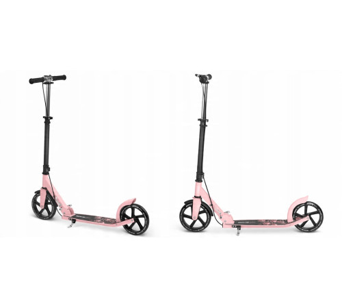 Самокат Soke City 1591 чорно-рожевий