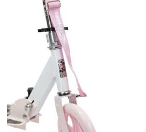 Складний самокат HA205 PU 205MM NILS EXTREME - біло-рожевий