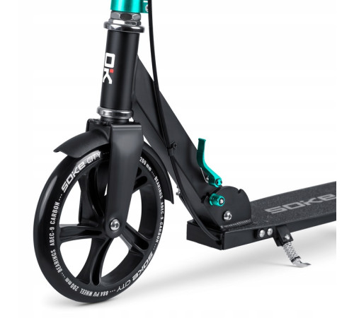 Самокат Soke City 1590 чорно-бірюзовий