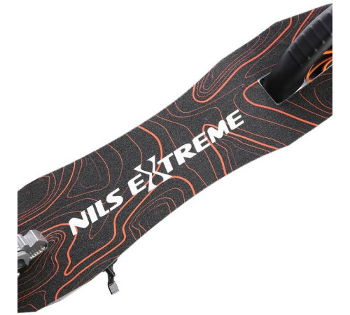 Складний самокат HM203 NILS EXTREME - сіро-помаранчевий