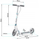 Самокат Soke City 1606 білий