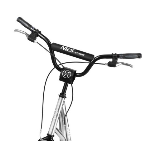 Самокат NILS EXTREME WH10121, чорно-сірий