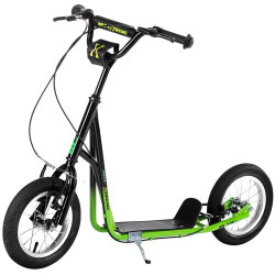 Самокат з надувними колесами WH117BN NILS EXTREME - зелений 