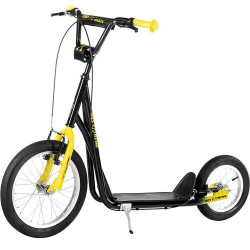Самокат з надувними колесами WH118AN NILS EXTREME - чорно-жовтий 