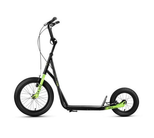 Самокат NILS EXTREME WH10201, чорно-зелений