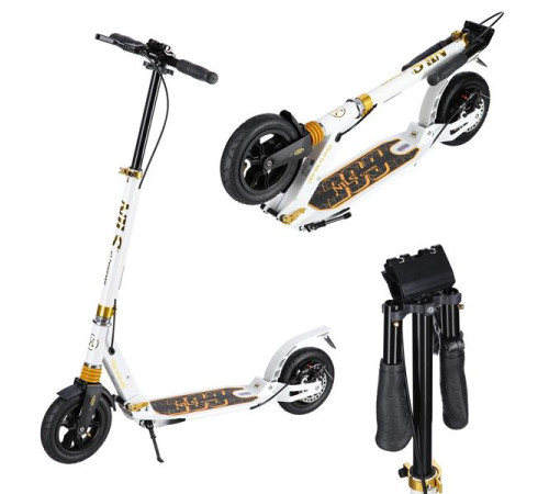 Самокат Nils Extreme HM209T чорно-білий