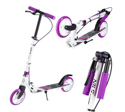 Самокат трюковий NILS EXTREME HM0180 біло-фіолетовий