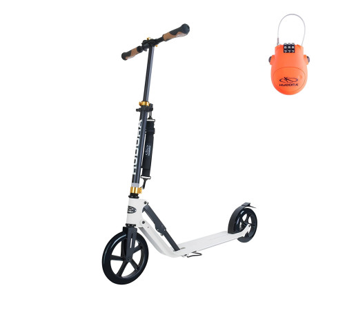 Самокат Hudora BigWheel Style 230, біло-чорний