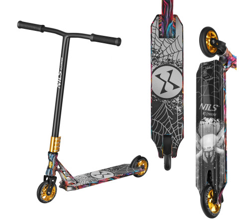 Самокат трюковий NILS EXTREME HS221 SPIDER PRO чорний