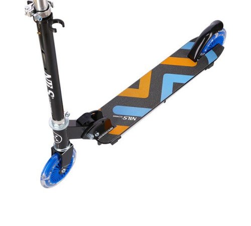 Самокат складний Nils Extreme HD025, чорно-синій