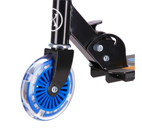 Самокат складний Nils Extreme HD025, чорно-синій