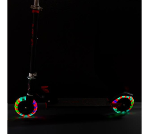 Самокат складний Nils Extreme HD120L, чорно-червоний