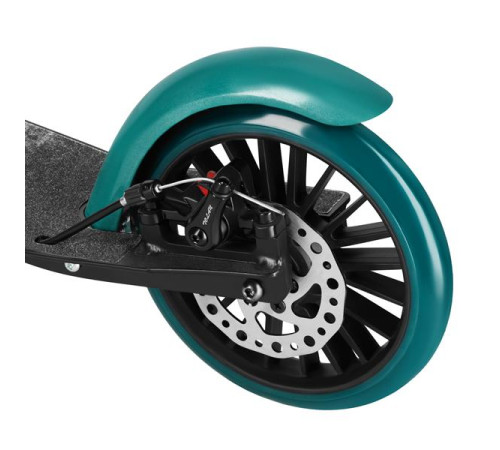 Самокат складний NILS EXTREME HM181T, чорно-зелений